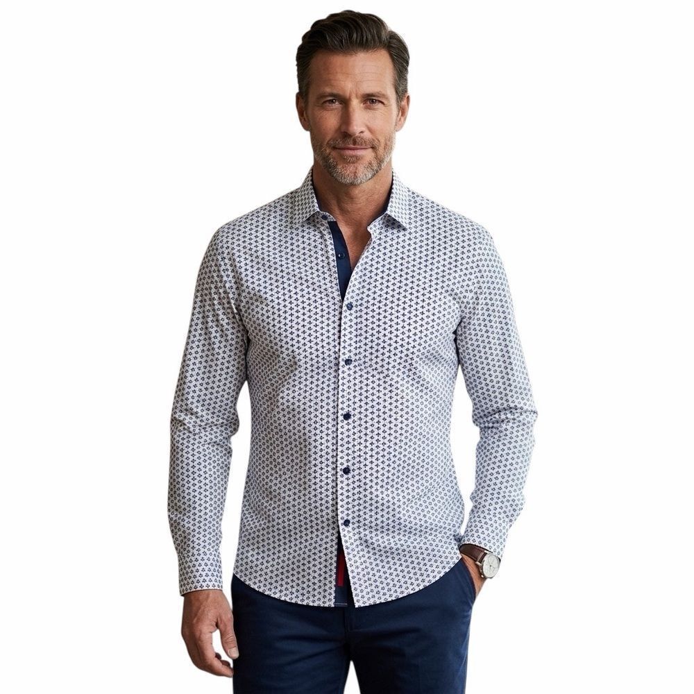 Elie/Elie Balleh Men’s Dress Shirt Size XL/17-17,5 Milano Italy